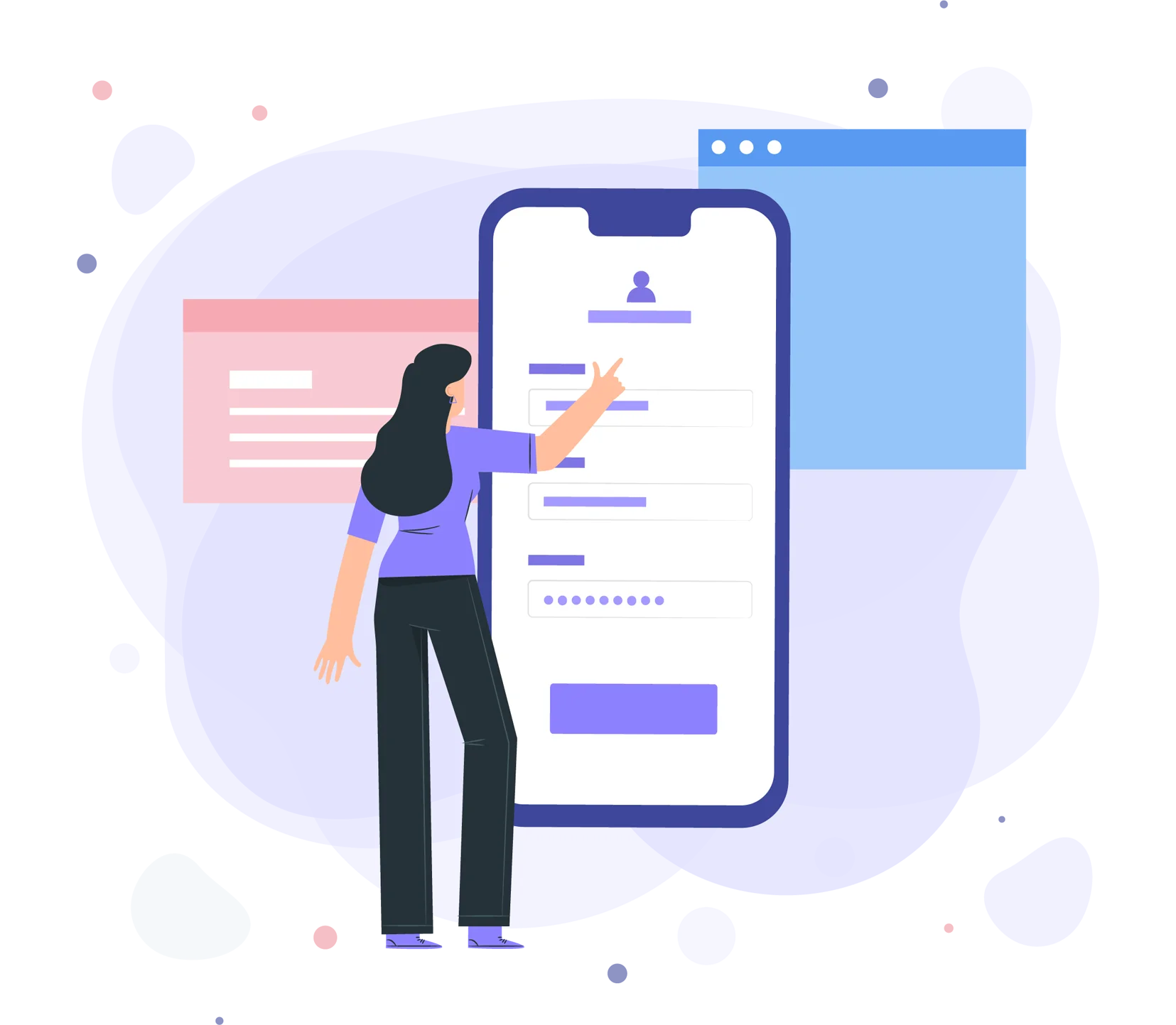 Complete employment application form with all fields